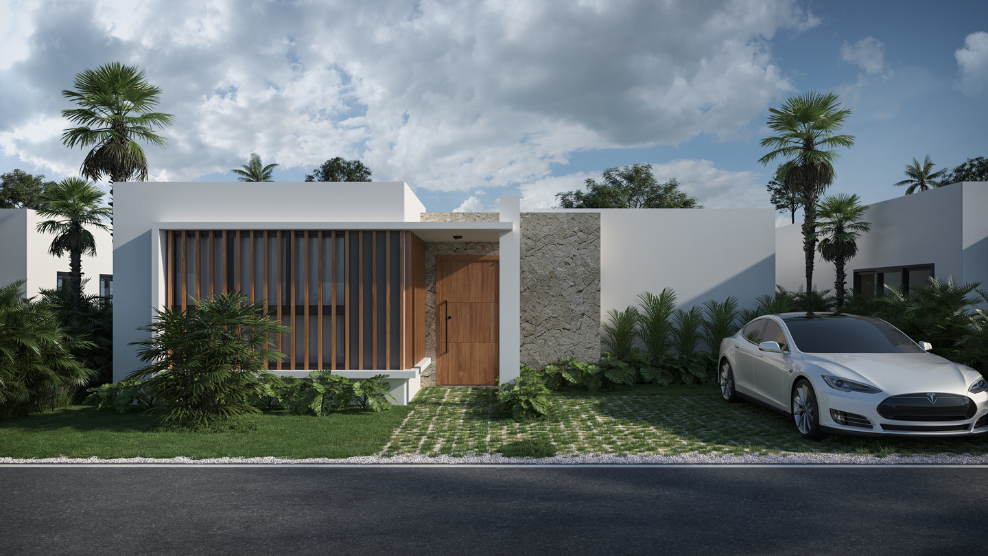 Proyecto de Villas en  la Nueva Circunvalación de Bávaro con Piscina